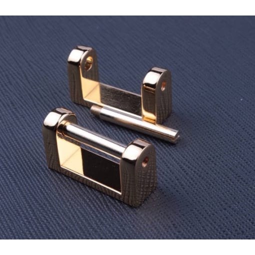 Đai quai cặp H mạ vàng 24k - phụ kiện làm đồ da túi ví handmade
