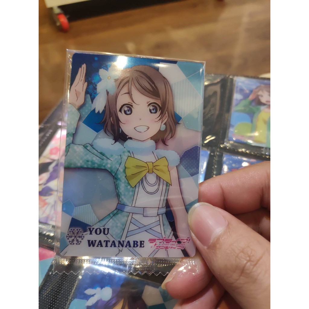 Thẻ bài sưu tầm bánh xốp Idol Love Live LL 32 - Tặng bọc bài nhựa bảo quản