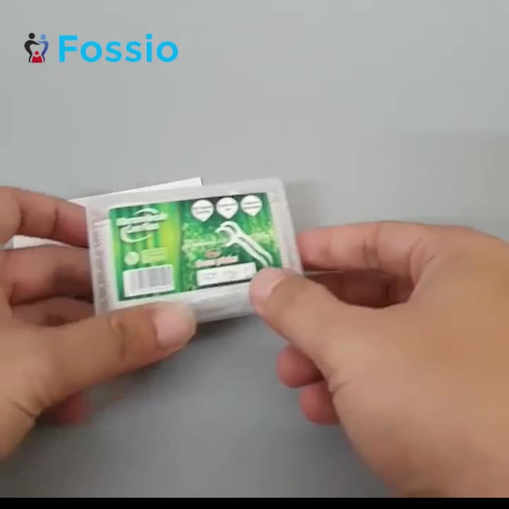Tăm Chỉ Nha Khoa FOSSIO Hộp 50 Cây, Sợi Chỉ Mỏng - Bền, Đầu Tăm Nhỏ Giúp Dễ Dàng Làm Sạch Kẽ Răng | BigBuy360 - bigbuy360.vn