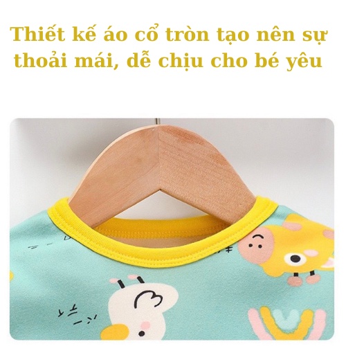 Bộ nỉ bông cho bé, quần áo trẻ em lót lông dày dặn cao cấp, mềm mịn, giữ ấm mùa đông ZG Boutique size từ 8 đến 16kg