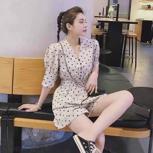 Jumpsuit Chấm Bi Hot Hít