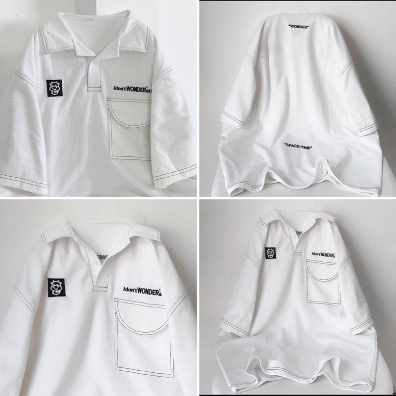 Áo phông - áo thun Polo oversize form rộng - Polo cộc tay WONDO❤️ [FREESHIP] | BigBuy360 - bigbuy360.vn
