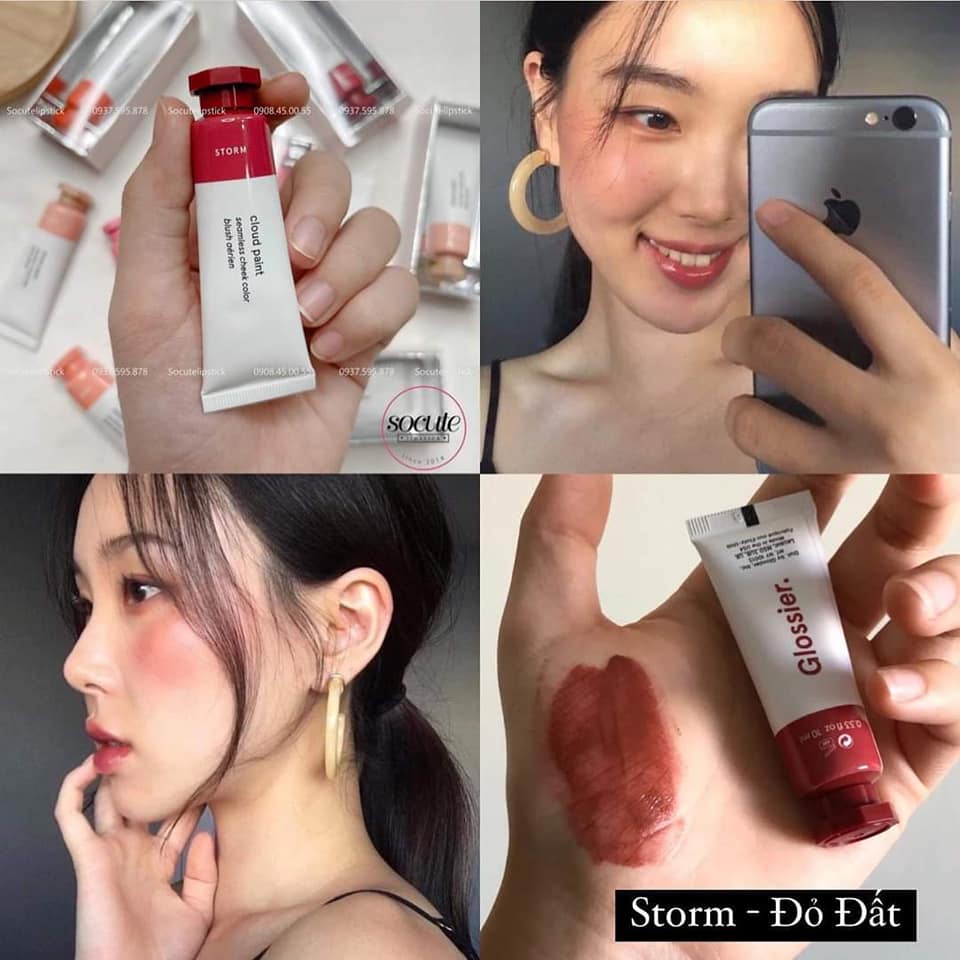 MÁ HỒNG DẠNG KEM SIÊU XINH GLOSSIER CLOUD PAINT CHÍNH HÃNG - 11319