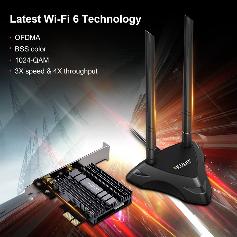 Thẻ Mạng Không Dây Edup Ep-9636 Gs Pro Tần Số 2.4g / 5g | BigBuy360 - bigbuy360.vn