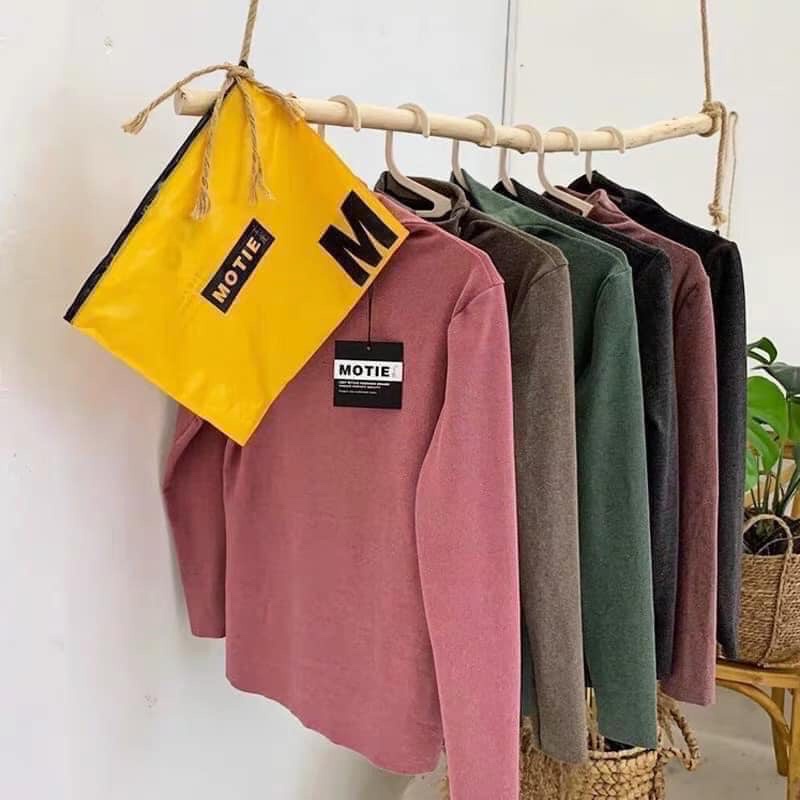 Áo len giữ nhiệt nữ motie hàng Quảng Châu loại đẹp kèm túi zip
