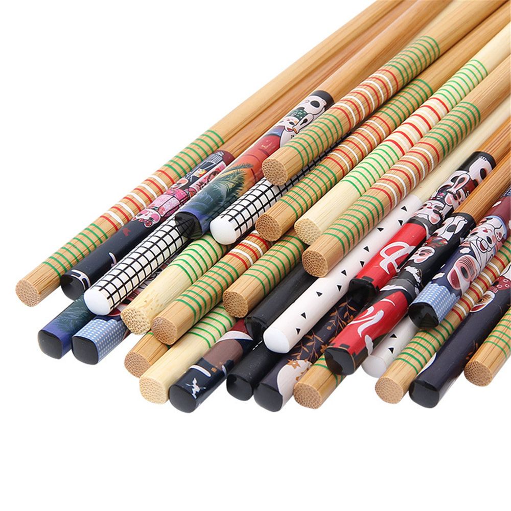 Set 5 đôi đũa tre chịu nhiệt cao chống trượt chống mốc tiện dụng