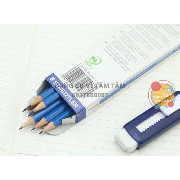 [ TÂM TÂM ]-BỘ CHÌ PHÁC THẢO STAEDTLER MARS® LUMOGRAPH® 100G6 - SET 6 CÂY-