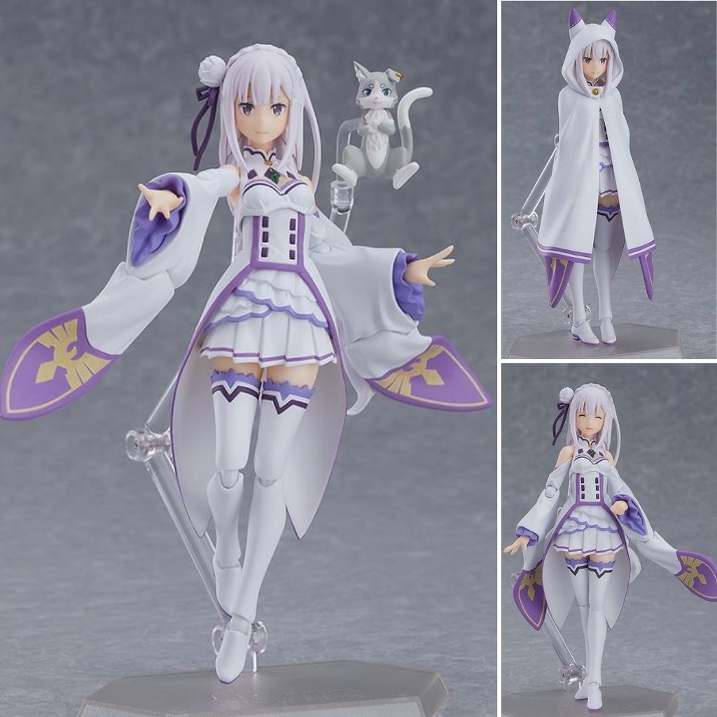 Mô hình Re Zero Emilia 18cm figma #419 (ReRun) Max Factory Mô hình có khớp Nhựa PVC CHÍNH HÃNG NHẬT RZFM02