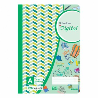 Vở KN 72 trang B5 Digitl 58/90(872)