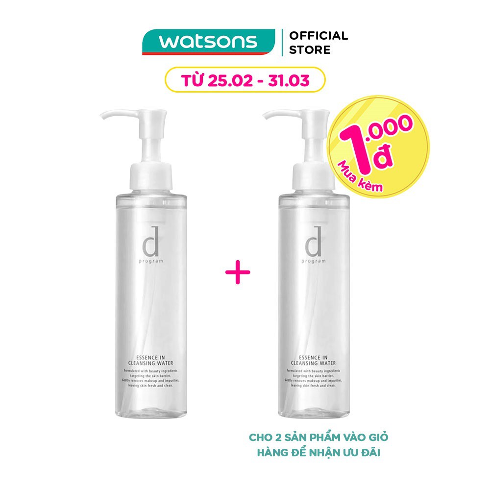 Nước Tẩy Trang D Program Essence In Cleansing Water Dưỡng Da 180ml | BigBuy360 - bigbuy360.vn