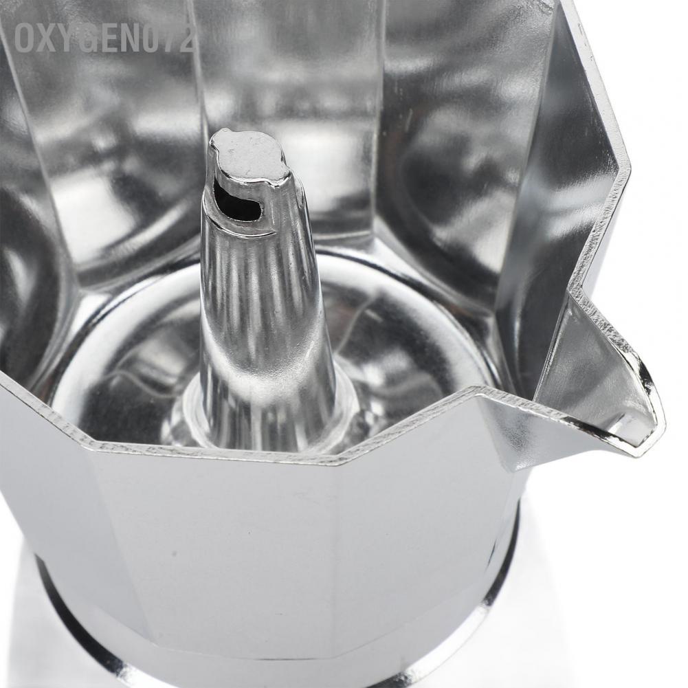Oxygen072 Aluminum Moka Pot Stovetop Coffee Maker Heat Resistant Kitchen for Household