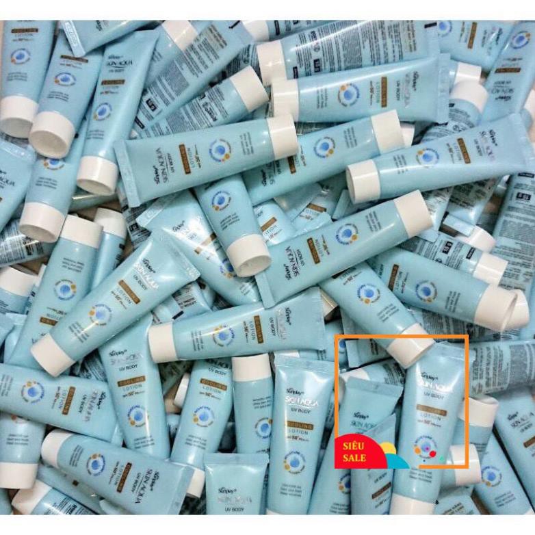 Kem chống nắng dưỡng thể trắng mịn Sunplay Skin Aqua UV Body Whitening Lotion &Cooling LotionSPF 50+ PA++++,15g