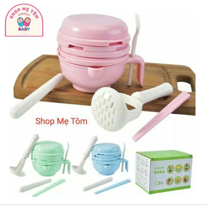 BỘ DỤNG CỤ CHẾ BIẾN ĂN DẶM CHO BÉ