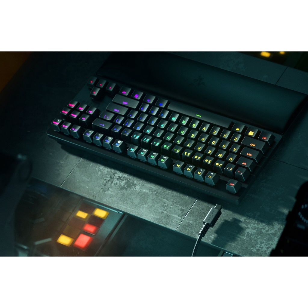 Bàn phím cơ có dây Razer Huntsman V2 Tenkeyless Và Fullsize | Kèm kê tay |  Led RGB | 100 triệu lần nhấn | Keycap PBT