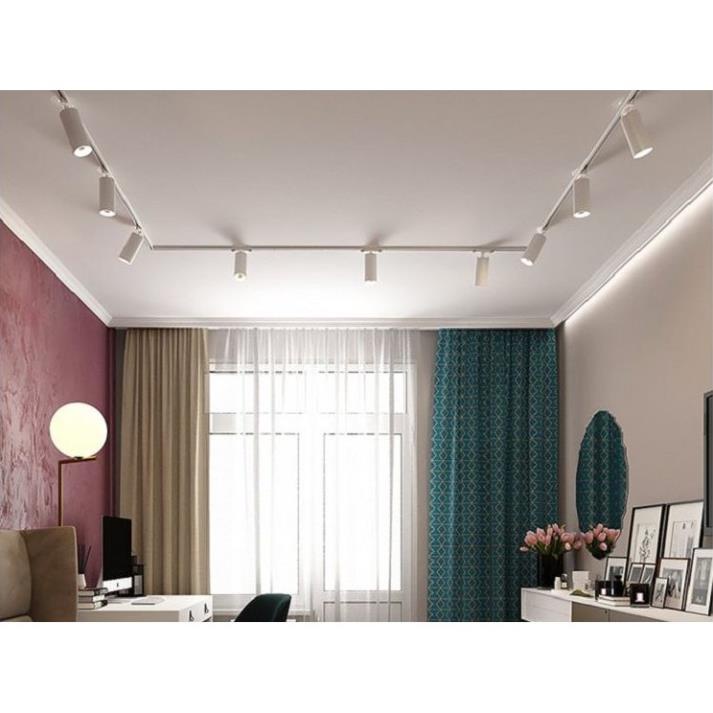 Bộ 2 Đèn led rọi ray ống bơ 3w trang trí shop