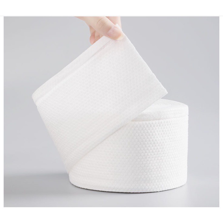 Khăn mặt khô Aminerry dùng 1 lần, tẩy trang lau khô lau ướt, khăn lau mặt trái đào siêu mềm, dai, mịn.