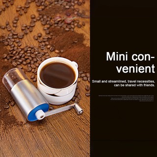 Mini Manual Coffee Grinder With Transparent Body Adjustable Ceramic