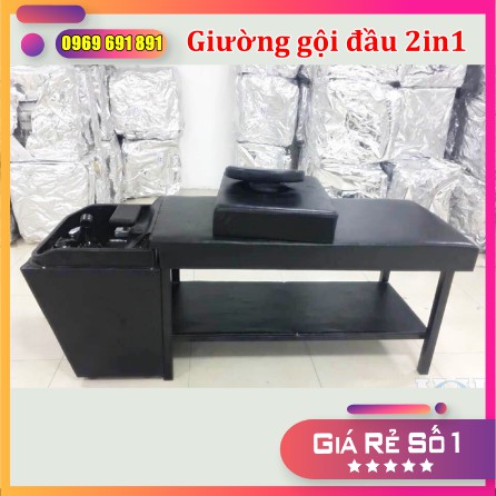 [Giá Xưởng] Giường gội đầu 2in1 - Giường gội spa 2 chức năng massage gội đầu