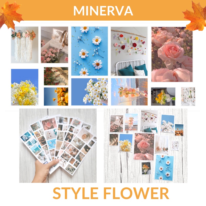 [TRANG TRÍ] Set 36 sticker đa phong cách Vintage/Pastel/Ocean/Flower/Coffee/Travel dán sổ tay, điện thoại,laptop