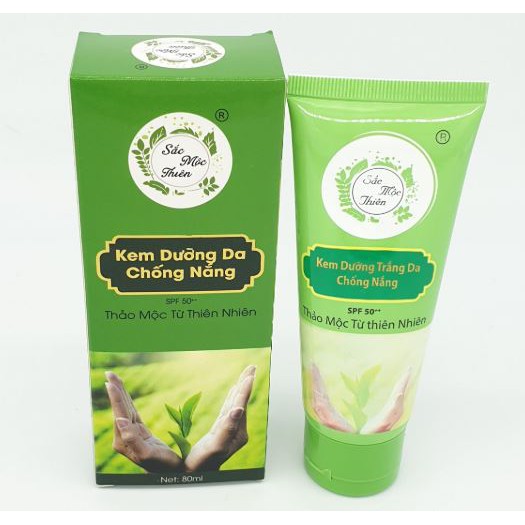 Kem dưỡng trắng da chống nắng Sắc Mộc Thiên 80ml giá sỉ hàng mới về 80ml