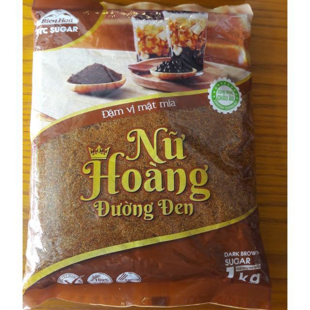 COMBO 4 GÓI ĐƯỜNG ĐEN NỮ HOÀNG BIÊN HÒA - gói 1kg