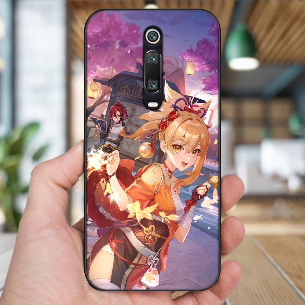 Ốp lưng Xiaomi K20, K20 Pro, Mi 9T viền đen in hình Yoimiya Genshin Impact