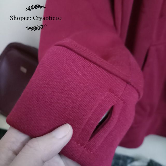 [ĐỦ SIZE - Kèm hình thật] Áo hoodie nỉ đỏ đô Deep Red hoodie unisex