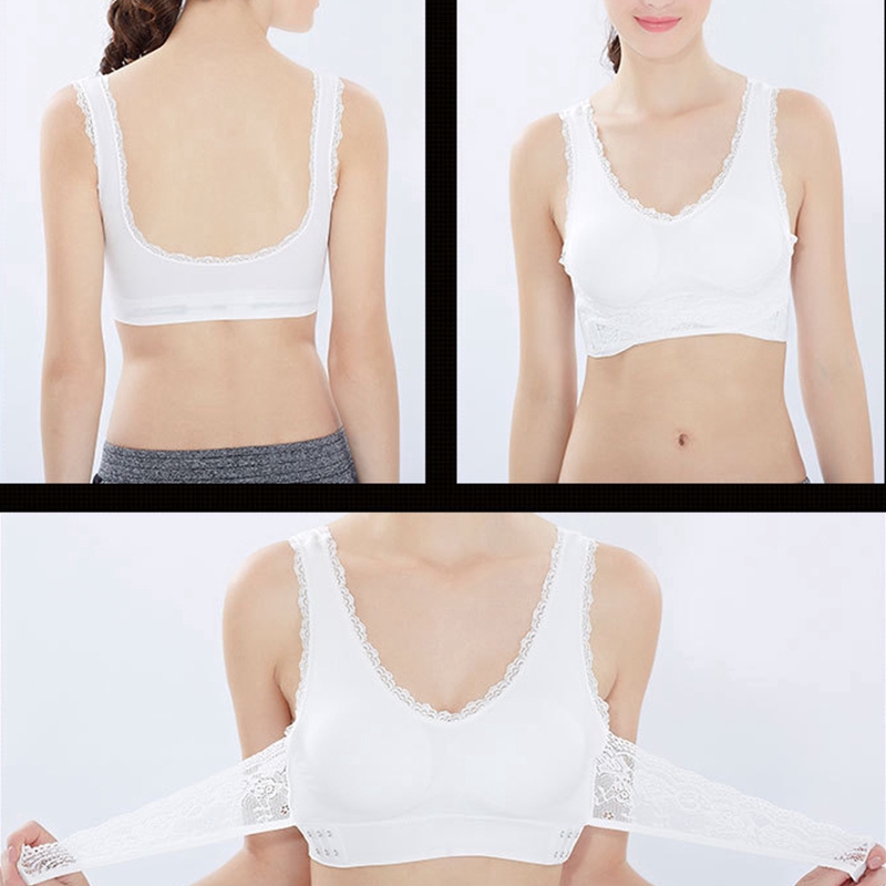 Áo ngực ren không gọng màu trơn