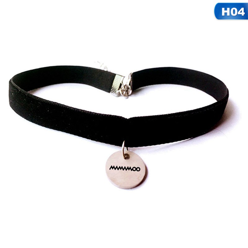 Vòng Cổ Choker Bằng Thép Không Gỉ Kpop Bts Exo Twice