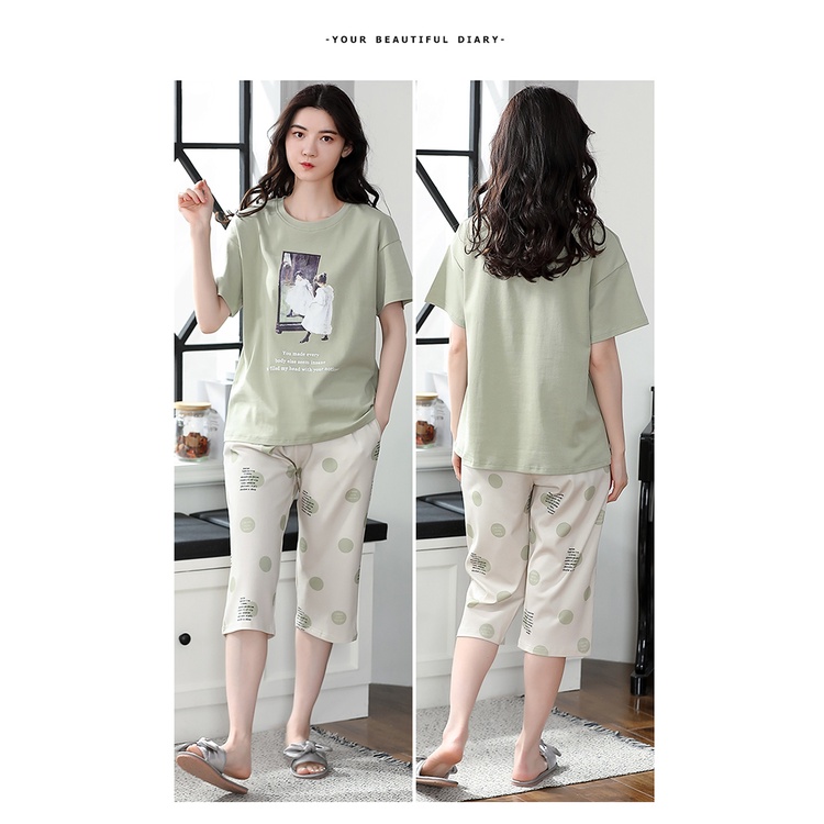 Đồ mặc nhà nữ đáng yêu chất cotton 100% BA5032 | BigBuy360 - bigbuy360.vn