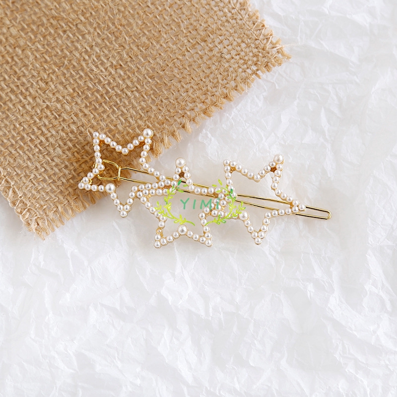 Kẹp Tóc Đính Ngọc Trai Nhân Tạo Phong Cách Hàn Quốc