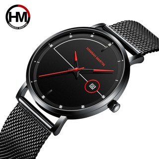Đồng Hồ Nam HANNAH MARTIN Hiển Thị Lịch Cao Cấp