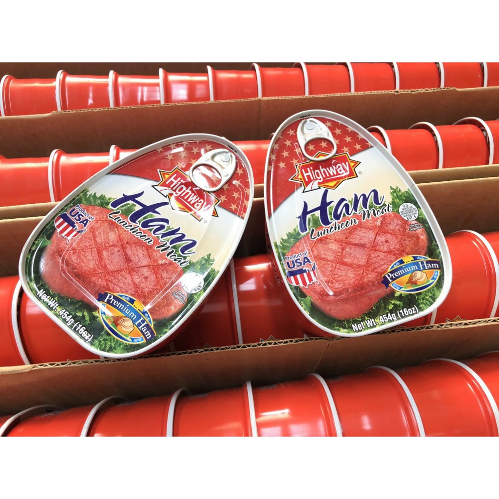 Thịt Heo đóng hộp Ham Luncheon Meat Hightway 454g DATE 2023