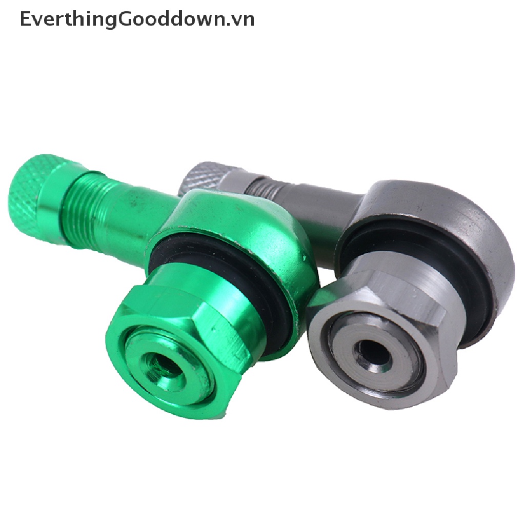 Everthingooddown Van Bánh Xe Máy 2 x CNC Góc 90 Độ Bằng Nhôm