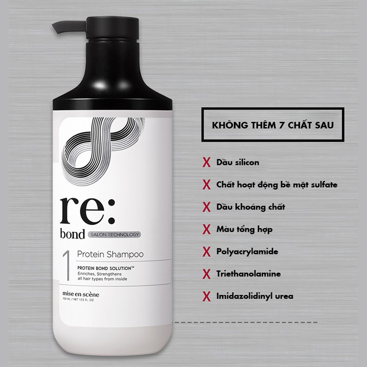 Dầu Gội Mise En Scene Rebond Protein Shampoo 400ml