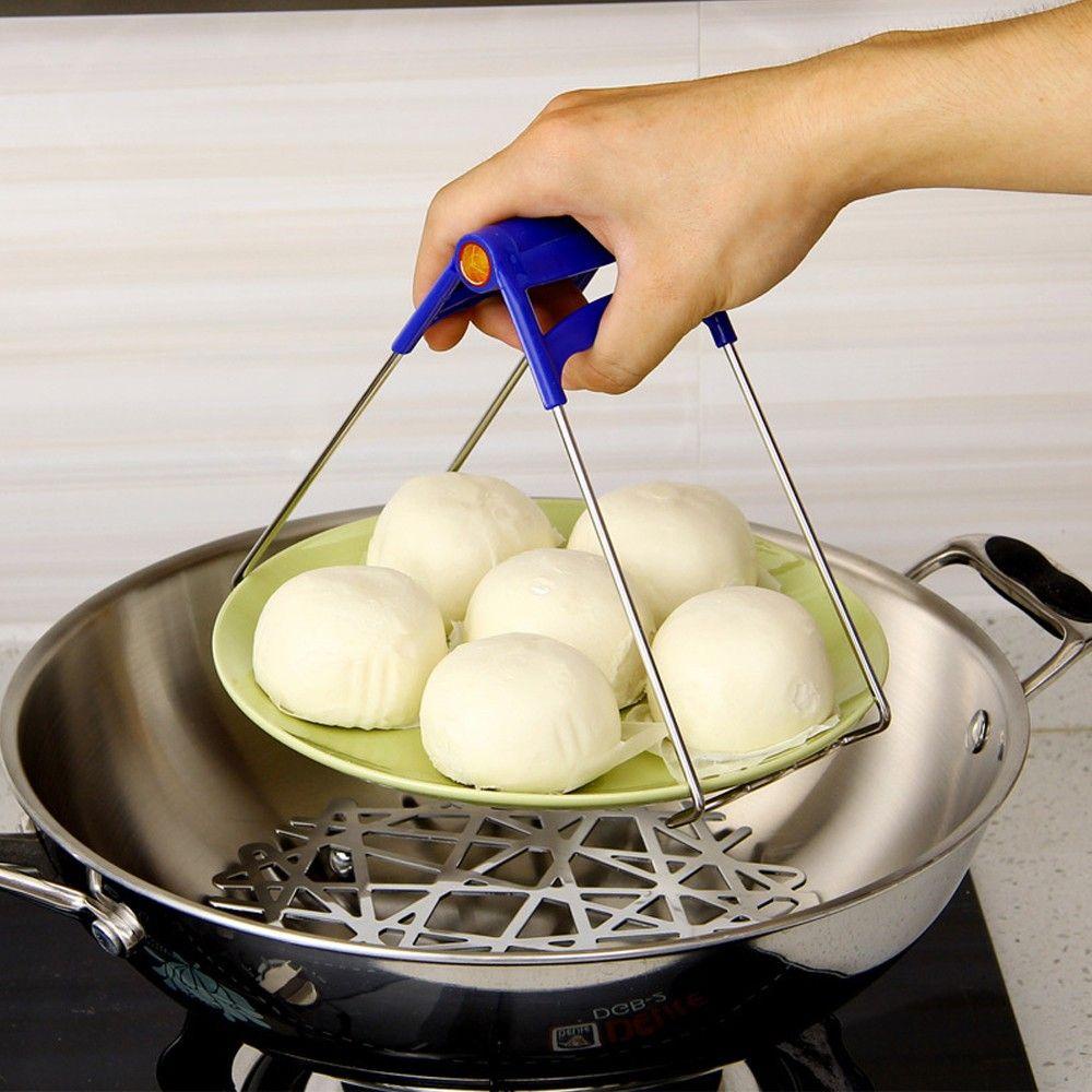 YIYU Dụng Cụ Kẹp Chén Dĩa Chống Bỏng Bằng Thép Không Gỉ Đa Năng Thông Dụng Cho Nhà Bếp