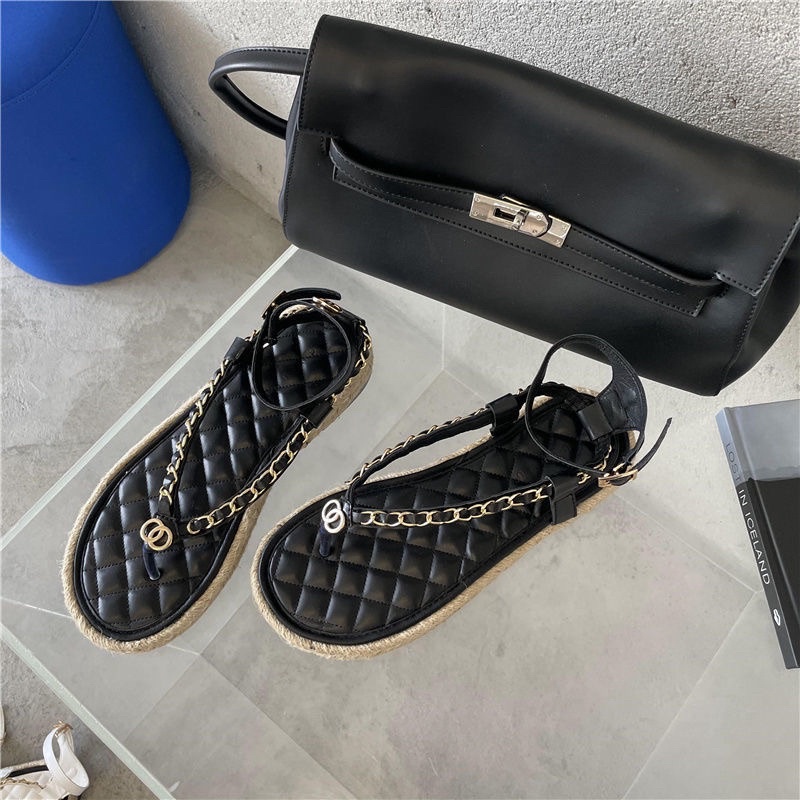 Dép sandal xỏ ngón đế cói HH mềm đi êm chân