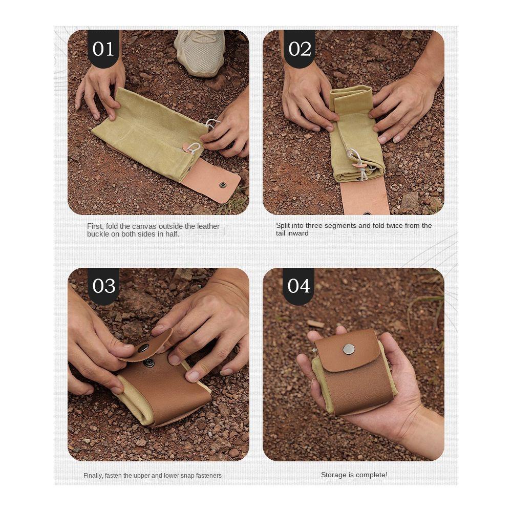 VANES1 Túi Da Đựng Trái Cây Thiết Kế Đeo Thắt Lưng Tiện Lợi Cho Cắm Trại