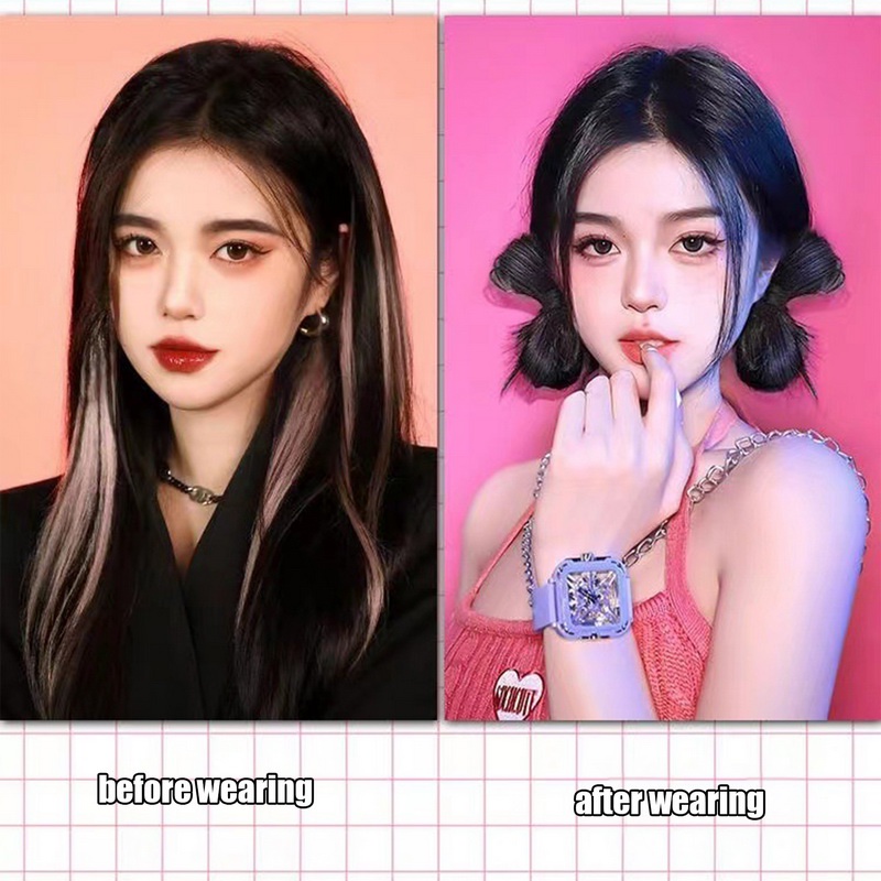 Kẹp Tóc Giả Có Nơ Dễ Thương Cho Nữ