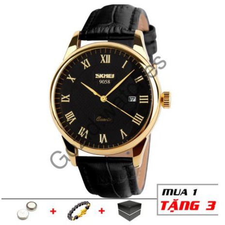 Đồng hồ nam chính hãng dây da cao cấp chống nước SKMEI SM21-MTP WATCHES