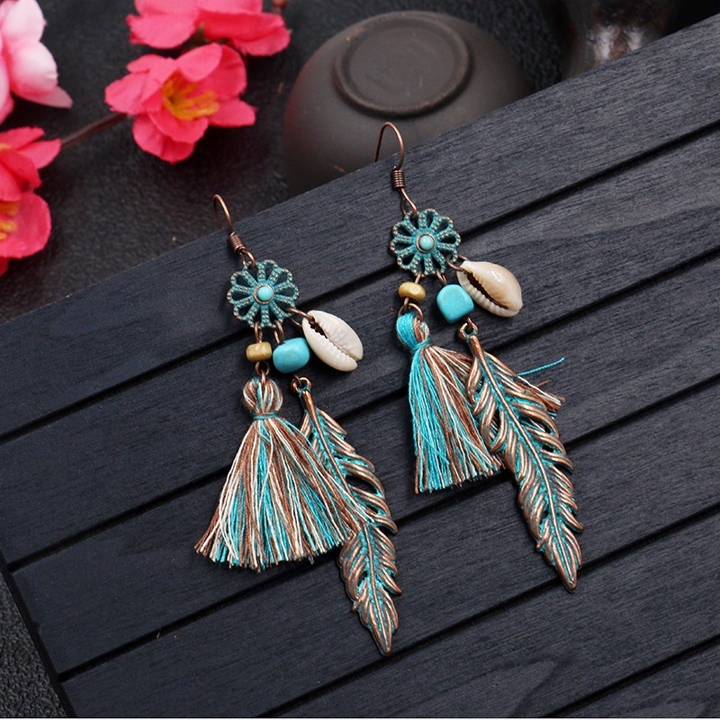 Đôi Khuyên Tai Dài Phong Cách Vintage Thời Trang Cho Nữ