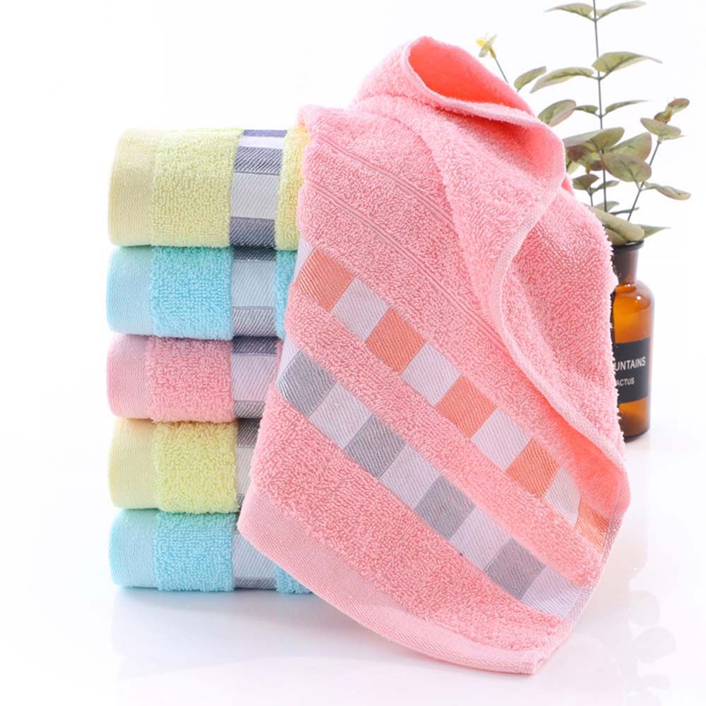 Khăn lau mặt chất liệu cotton mềm thấm hút tốt nhiều màu sắc