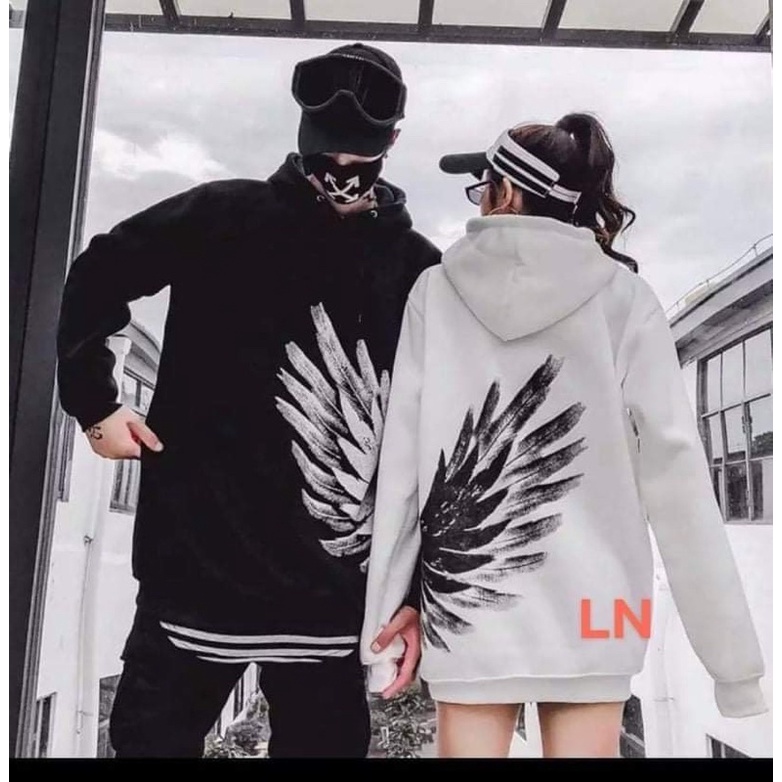 Áo hoodie đôi cánh chim(áo đôi 2 chiếc )