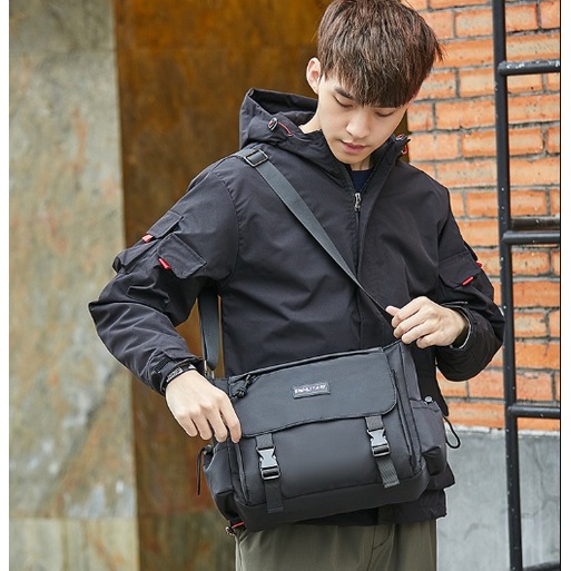 Túi Vải Sinh Viên Cặp Đeo Chéo Nam 2087 Thời Trang Hàn Quốc Bền Đẹp Nhiều Ngăn Tiện Lợi Thích Hợp Đi Học Du Lịch Công Sở