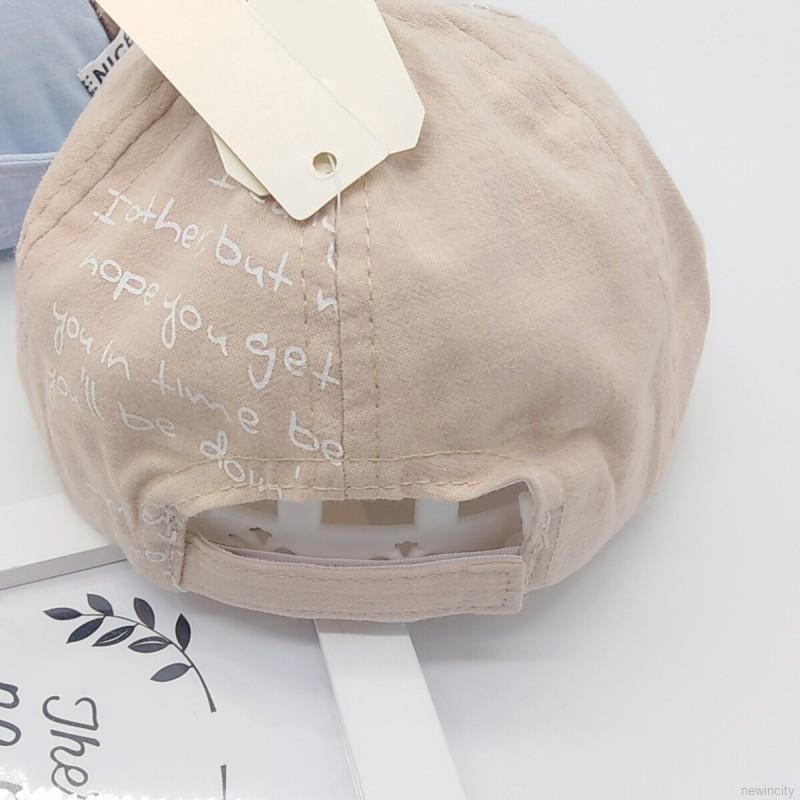 Mũ lưỡi trai in chữ phong cách Hàn Quốc dễ thương dành cho các bé