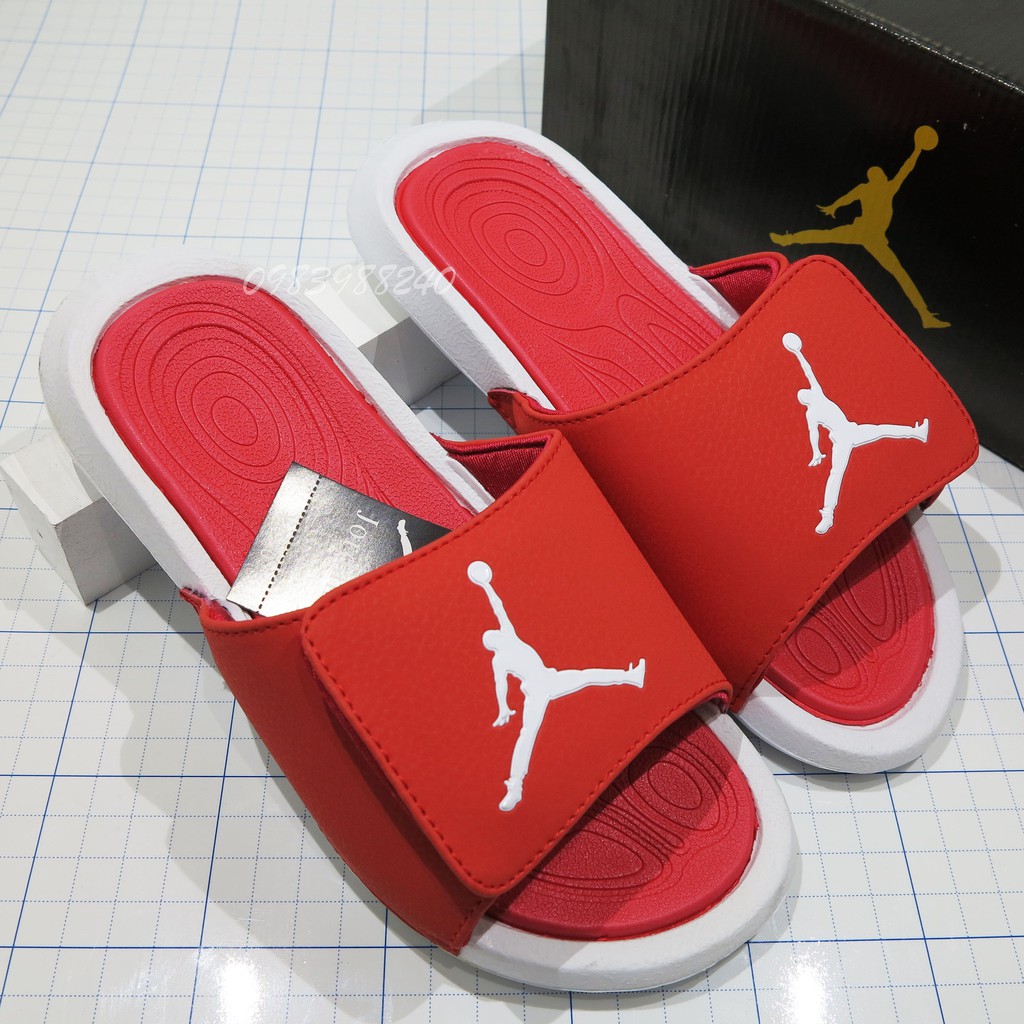 Dép JD Jordan bóng rổ FREE SHIP + hộp hãng + jordan đủ tem tag loại 1 xám full quai ngang xé dán nam nữ. BH Slippers