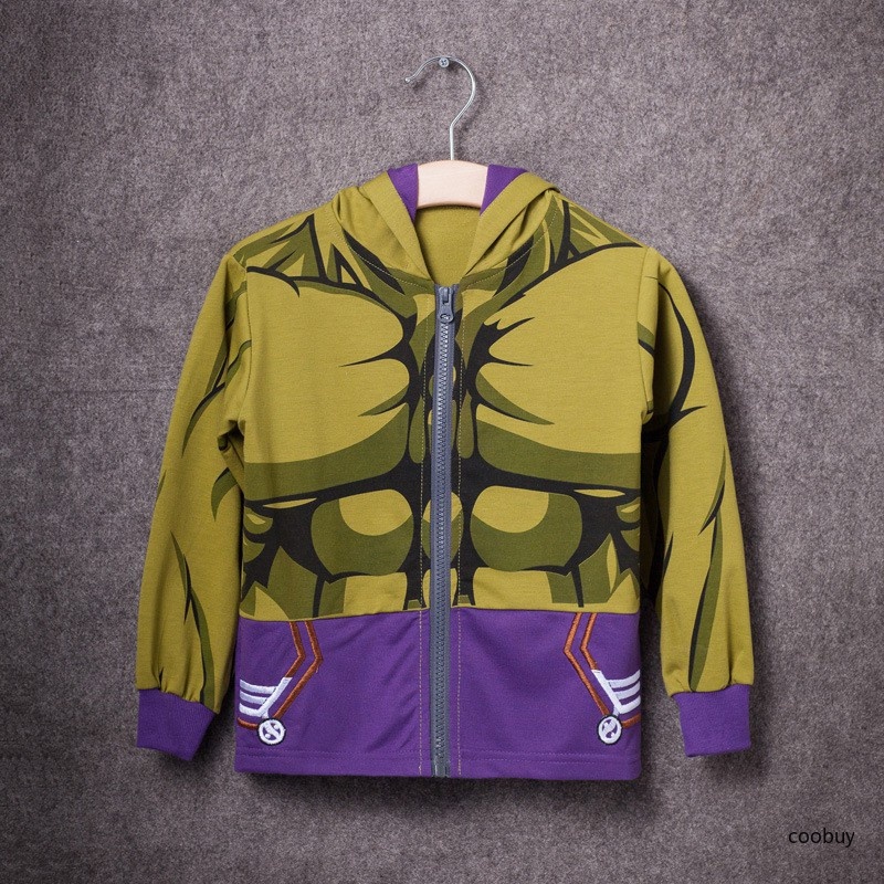 Áo khoác có mũ và khóa kéo họa tiết siêu anh hùng Avengers Endgame dễ thương cho bé trai