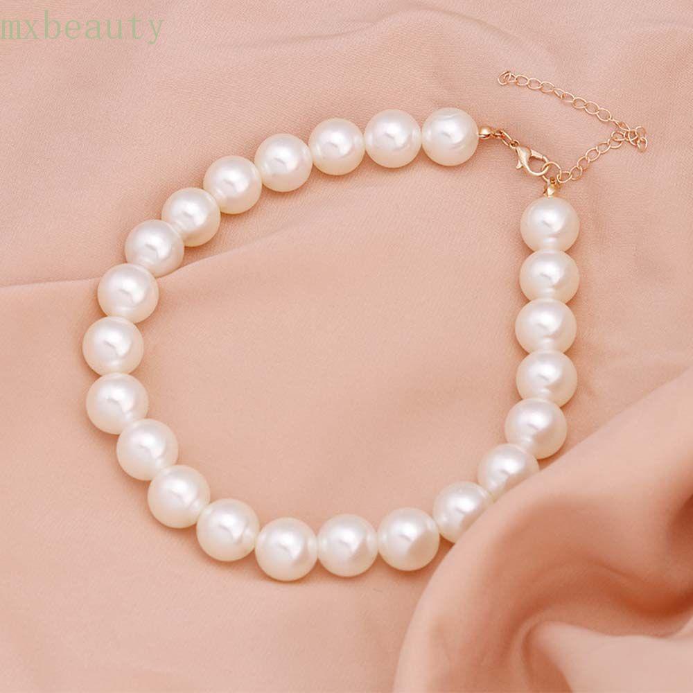 Vòng cổ choker đính hạt ngọc trai phong cách Hàn Quốc thanh lịch cho nữ