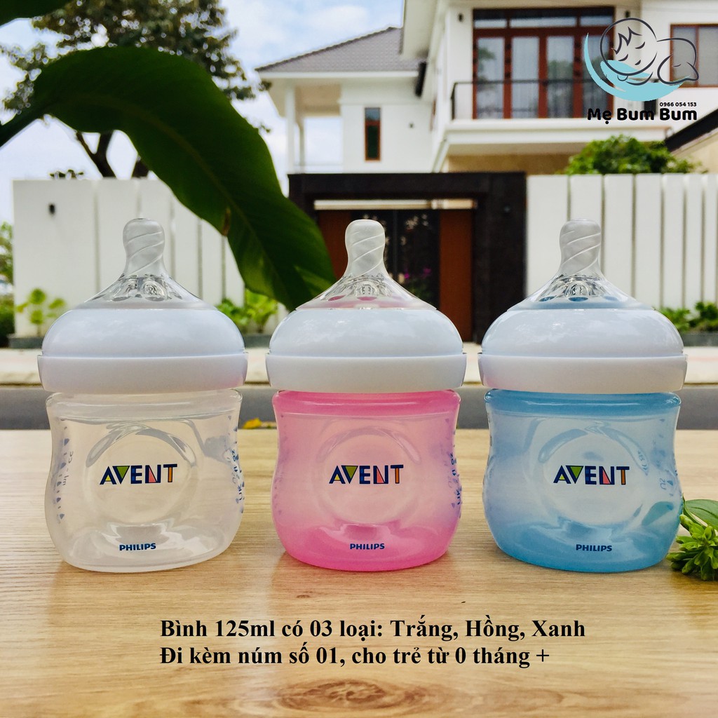 Bình sữa cổ rộng Avent Nautural 125-260-330ml