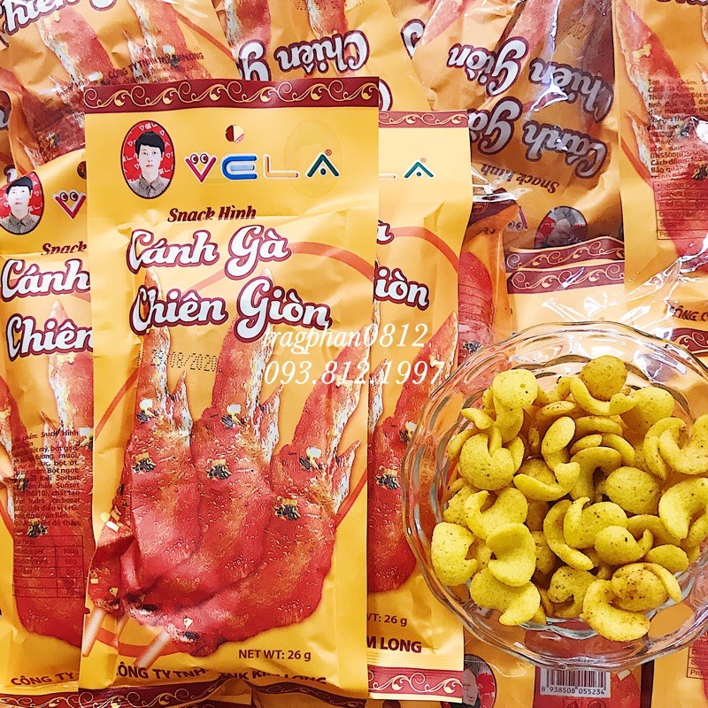 Snack bim bim cánh gà chiên giòn Vela (gói 26g)
